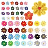 Blume Patches Aufnäher zum Aufbügeln 50 Stk Bügelbilder Bügelflicken für...
