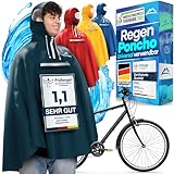 NEXTCOVER® NEU Regenponcho Fahrrad für Damen & Herren - mit [AquaShield 2.0]...