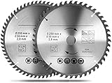 Kreissägeblatt 250x30 48/60 Zähne Hartmetallzähne Sägeblatt für allgemeine...