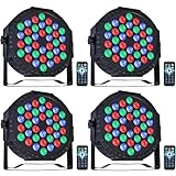 ZHENNBY Par Licht Bühnenlicht, 36 LED RGB Partylicht Strahler Discolicht DMX...