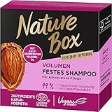 Nature Box festes Shampoo Volumen (85 g), Volumen-Shampoo mit Mandel-Öl für...