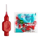 TePe Interdental Brush, Original, Red, 0.5 mm/ISO 2, 20pcs, plaque removal,...