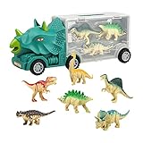 ALEENFOON Dinosaurier Transport LKW Spielzeug für Kinder, Triceratops...