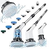 Elektrische Reinigungsbürste,Electric Spin Scrubber schnurlos mit 8...