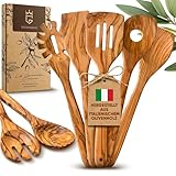 GOLDENBERG® Premium Kochlöffel Set 7-teilig | feinstes italienisches...