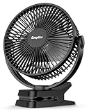 EasyAcc 10000mAh Clip Ventilator, bis zu 37 Stunden 20cm Camping ventilator mit...