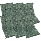 BURI 6X Gartenstuhlauflagen Niedriglehner 92,5x47cm I extra 8cm Dicke Komfort...