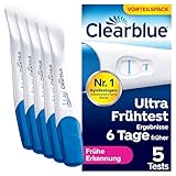 Clearblue Schwangerschaftstest, Ultra Frühe Erkennung, Ergebnisse 6 Tage...