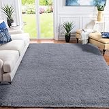 XSIVOD hochflor Wohnzimmer Teppich, Schlafzimmer Bettvorleger, Moderner zottelig...