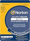 Norton Virenscanner Programm - Security Deluxe 5 Geräte für 1 Jahr - 2024 /...