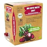 Bio Rote Beete Saft, 3 Liter – 100% Rote Beete Saft, milchsauer vergoren –...