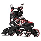 Fila Kid J-ONE Inline Skate, Black/RED, L (36-40)