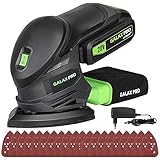 GALAX PRO 20V Li Akku-Multischleifer mit Staubfangsack, 20 Stück Schleifpapier...