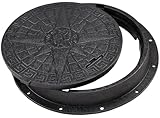 BABYLONPLAST Schachtabdeckung Kanaldeckel DN600/800 Belastbar bis 5 t (50 kN)...