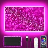 LED TV Hintergrundbeleuchtung, 5m LED Streifen für 45-75 Zoll TV, USB Led Strip...