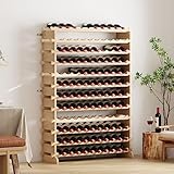 SogesHome Flaschenregal Weinregal Stapelbares Weinregale 12-Tier Weinlagerung...