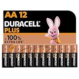 Duracell Plus Batterien AA, 12 Stück, langlebige Power, AA Batterie für...