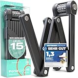 Impact PortaLock 15 - Faltschloss Fahrrad Zahlenschloss - Sicherheitslevel 15...