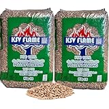 30kg KSV FLAME Buchen-Pellets Smoker-Granulat Grillpellets für BBQ, Smoker,...