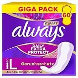 Always Expert Daily Extra Protection Long Slipeinlagen 60 Stück,...