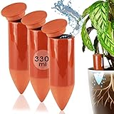 LIVONDO Terracotta Gießhilfe (3X 330 ml) handgefertigt für Bewässerung...