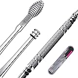 Ohrenschmalz Entferner,Ohrenreiniger,Ohrenreiniger Set,Edelstahl Spirale Ohrreiniger,Ohrlöffel,Ohrenschmalz entfernung/Ohrenreinigung, Ear Cleaner für Erwachsene,mit Aufbewahrungskiste(Silber)