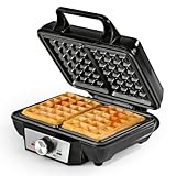 GOURMETmaxx Waffeleisen für 2 Waffeln | 1000 Watt | Für Belgische Waffeln +...