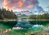 Ravensburger Puzzle 1000 Teile - Zugspitze am Eibsee - Puzzle für Erwachsene...