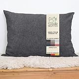 Selfitex Modisches Couchkissen XXL 60x80 cm, Sofakissen mit Füllung und Bezug,...