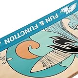 F2 Balance Board Surfline Board Slackline Training 105x27,5cm Blau