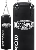 Bad Company Boxsack inkl. Vierpunkt Stahlkette I Canvas Punchingsack, gefüllt I...