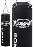 Bad Company Boxsack inkl. Vierpunkt Stahlkette I Canvas Punchingsack, gefüllt I...