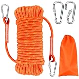 RAKUTE 10mm*20M Kletterseil, Outdoor Sicherheitsseil, Nylon Seil Statisches...