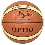 Lusum Optio Basketball aus Kunstleder für drinnen und draußen, Größe 6,...