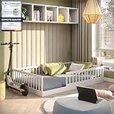 CADANI Timi 2in1 Bodenbett 120x200 cm Montessori Kinderbett mit abnehmbaren...