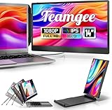 Teamgee Tragbarer Monitor für Laptop - 14'' FHD Portable Monitor - Bildschirm...