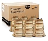 Anzündholz 6 Netze a 3 Kg Anmachholz Anfeuerholz Brennholz trocken sauber und...