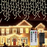 PAVIBOIN Lichterkette Eisregen Außen 10M 400 LED Weihnachtsbeleuchtung Außen...