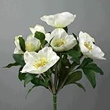 Bellaflor Christrosenbusch Weiss 25 cm mit 7 Blüten 1 Stück
