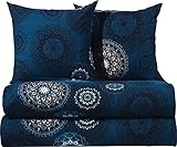 Erwin Müller Bettwäsche, Bettgarnitur Sparpaket 4-TLG. Flanell - Mandala -...