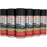 NIGRIN Lackspray, 6 x 400 ml, mattschwarzer Autolack, schützt Felgen und...