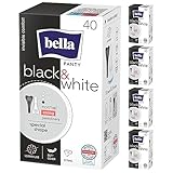 bella Panty Slipeinlagen Slim Black & White 5er Pack (5x40 Stück), ultradünne...