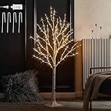 Hairui Birke Lichterbaum 200 LEDs 120CM Künstlicher Weihnachtsbaum mit...