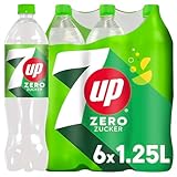 7UP Zero, Zuckerfreie Limonade mit Zitronen- und Limettengeschmack in Flaschen,...