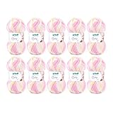 Gründl Wolle Baby color - Babywolle zum Häkeln und Stricken mit Farbverlauf -...