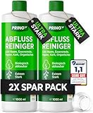 PRINOX® 2x 1000ml Abflussreiniger EXTREM STARK 15 Anwendungen je Flasche...