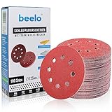 BEELO Schleifpapier 125mm Klett (100 Stück) – Schleifscheiben 125mm Klett...