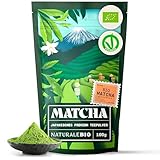 NaturaleBio Matcha Tee Pulver Bio - Premium-Qualität - 100g. Original Green Tea...