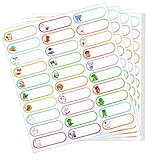 Molain 300 Stück Namensaufkleber Kinder, Wasserfest Namensschilde...