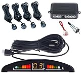 Kit 4 Sensoren als Einparkhilfe für Auto mit LED-Display und akustischem Signal...